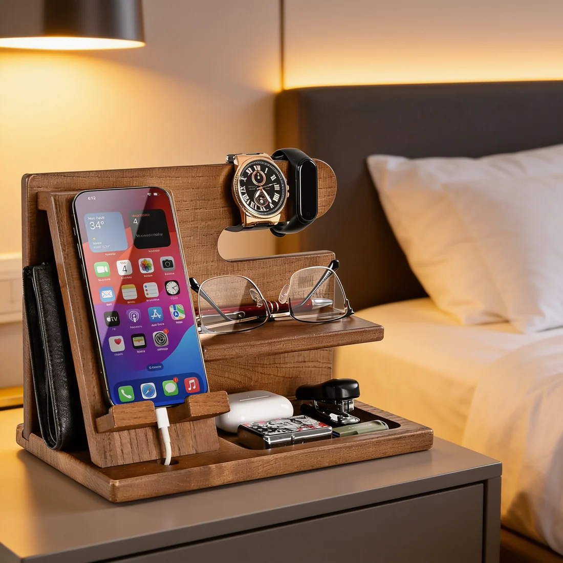 Premium Wood Docking Station
